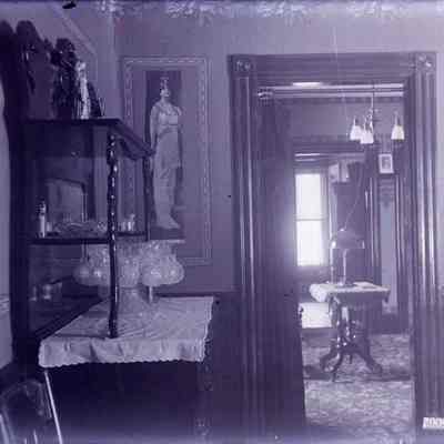 The interior of a house.