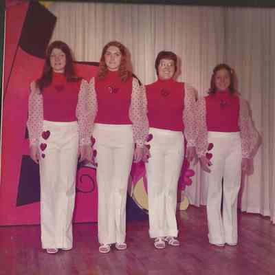 The last four 1974 Teen Queen Contestants