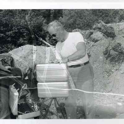 Father Lenehan Tests for Water