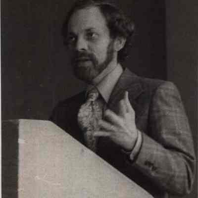 A photo view of Dr. Eric J. Hooglund. 4/1980