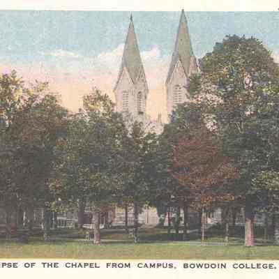 Bowdoin Chapel from Campus