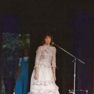 Margie Hymer in the Gown Competition