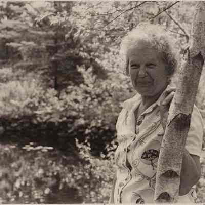 A photo view of an unknown woman. 6/24/2887.