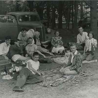 People at a Verney Mill Picnic