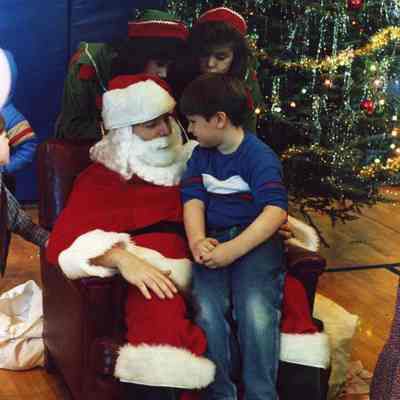 Santa and children
