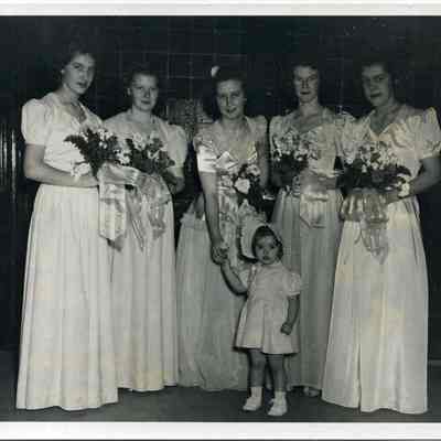 Bridesmaids and a Bride