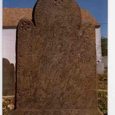 Harpswell Meeting House, Gravestone of William MacKnees (front)