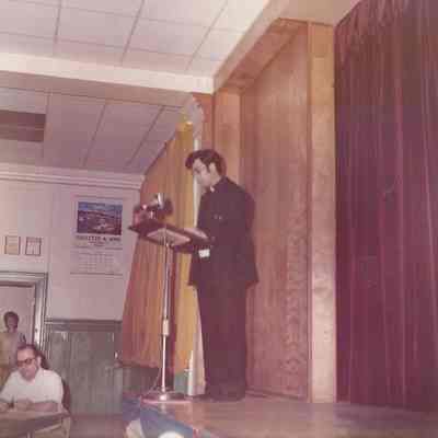 Brother Jim Duffy giving the Brunswick C Y O history