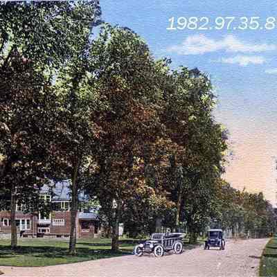 A picture postcard view of South Maine Street.