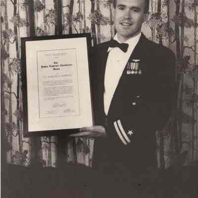 A photo view of Lt. Duncan Hopkins. 4/30/1990.