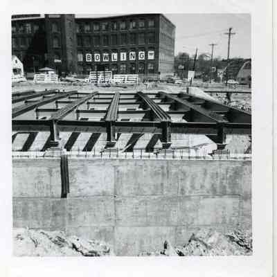 Building of Route 1underpass, 1961