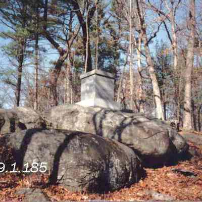 A photo of the 20th Maine monument.