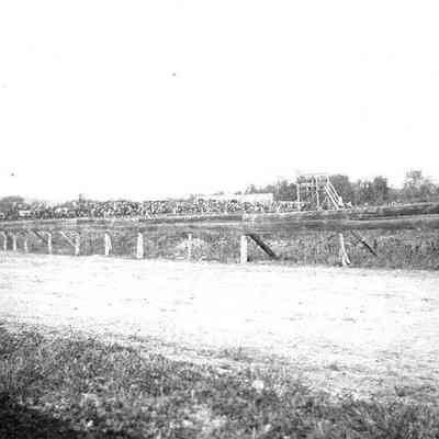 A photo of the Topsham Fair race track.