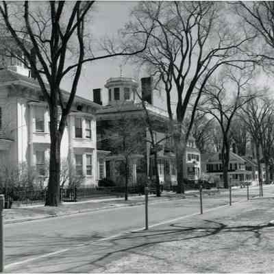 A photo of the Skolfield Houses on Park Row.