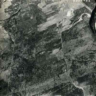 An aerial photo of River Road. 5/4/1953