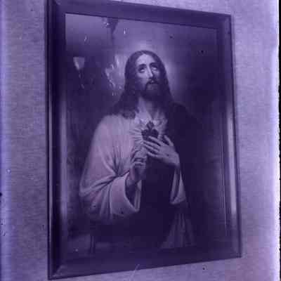 A view of a religious picture.
