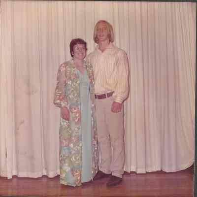 Catherine Morhidge and her escort Jim Doucett at the Teen Queen Ball.
