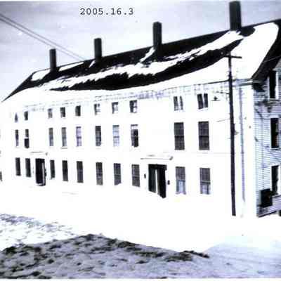 Cabot Mill Housing after blizzard of February 1952