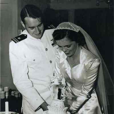 Gilbert Pletts and Wife at their Wedding