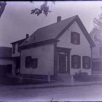 A negative of a house.