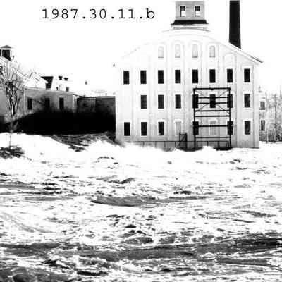 Flooded Androscoggin River and Topsham Mill