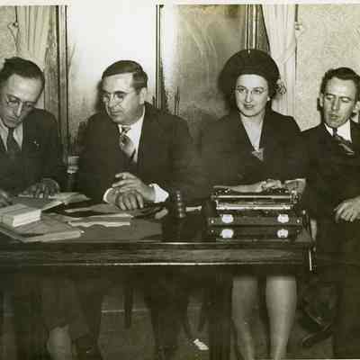 Union Officials Signing a Contract