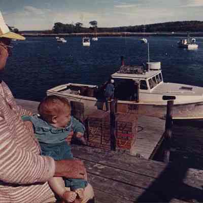 A photo view of Cundy's Harbor. 10/6/1988.