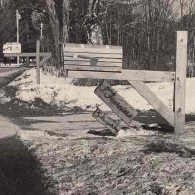 A photo view of the mail box at Michael P. Fournier's house.