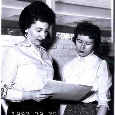 A photo of Mrs. Audrey Alexander & Mrs Dyer.