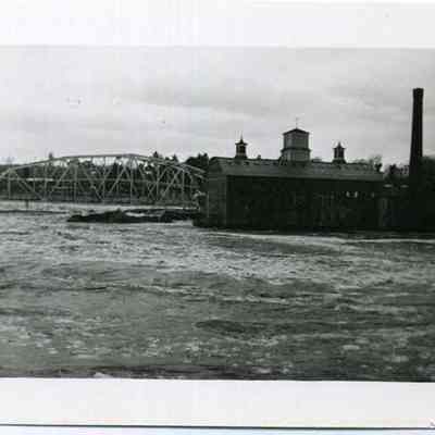 Androscoggin River Flood, Brunswick-Topsham Bridge