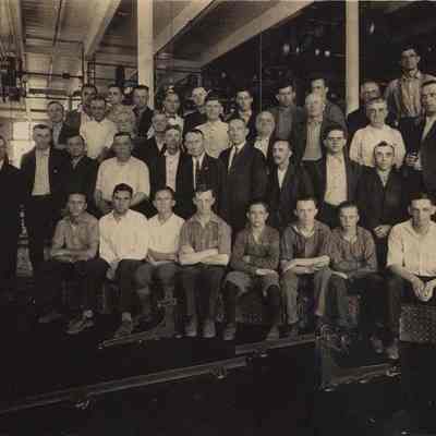Workmen at the Cabot Mill