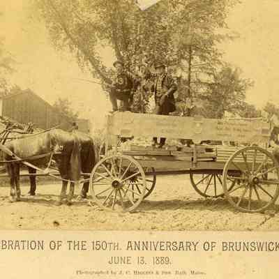 Androscoggin Pulp Co. Float, 150th Anniversary of Brunswick