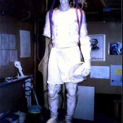 Full size clay model of the JLC statue