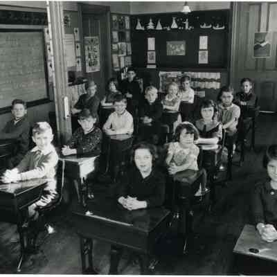 A copy print of a Bath Street School. 1930's