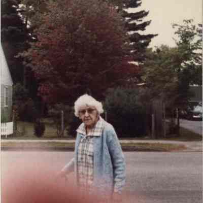 Lady at the Stevens Home