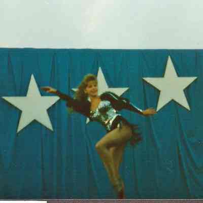 Lisa Kelly doing a dance routine at the Topsham variety Show. 8/12/1988
