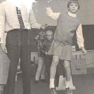 Joyce Fairbanks on a Balance Beam