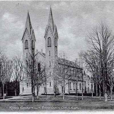 A picture postcard of King Chapel.