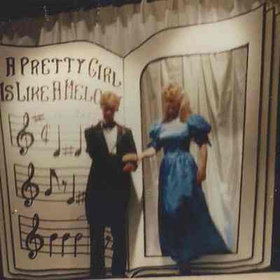 Timmy Moore helping Lisa Kelly