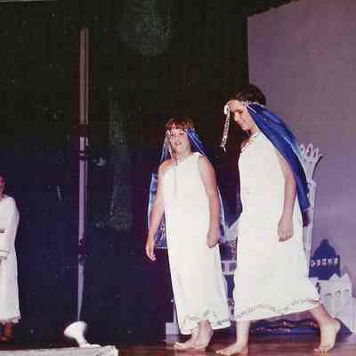 A color photograph of Michelle Gagne & Jean Bourgoin representing India.