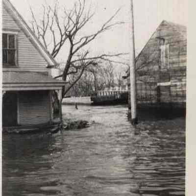 Water St during flood