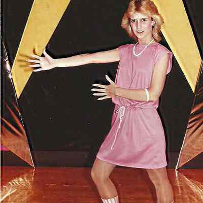 A color photograph of contestant # 1 Kimberley Swallow