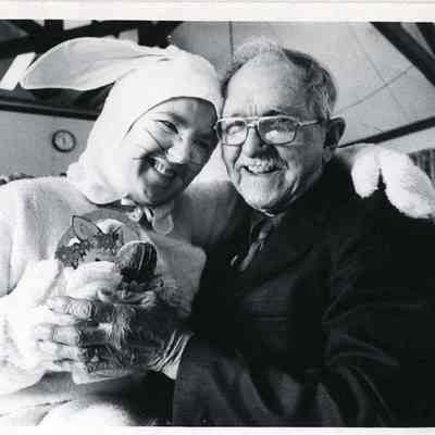 Easter Bunny and Lawrence Pennell