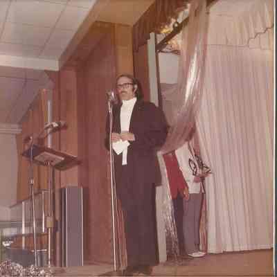 Fr. Wally giving his message and presenting awards to the non finalists.