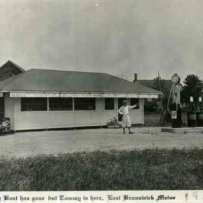 A picture postcard view of the Pastime Theater.