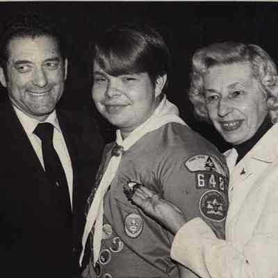 A photo view of 3 people. 6/24/1981.