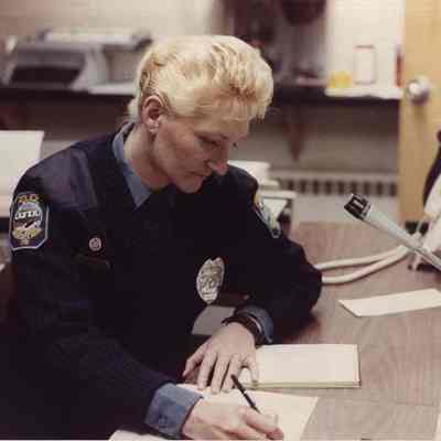 A photo of Detective Inez Dudley 11/30/1989.