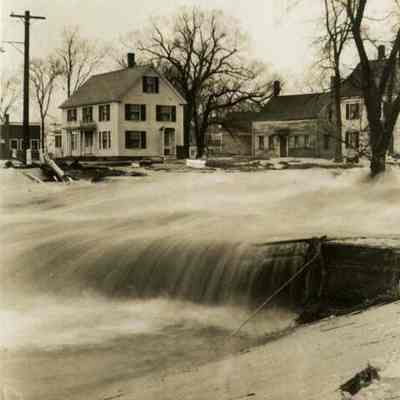 Main Street Topsham during the Flood of 1936