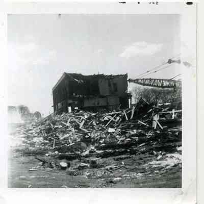 Building of Route 1 underpass, 1961