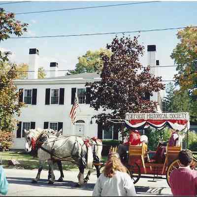 Wagon that represented Pejepscot Historical Society in Brunswick's 250th Anniversary Parade